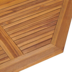 Berkfield 5 Piece Folding Outdoor Dining Set Solid Wood Teak - thumbnail 6
