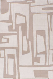 The Rugs Loft Beige And Ivory Abstract Geometric Living Room Area Rug And Runners Soft Pile - thumbnail 2
