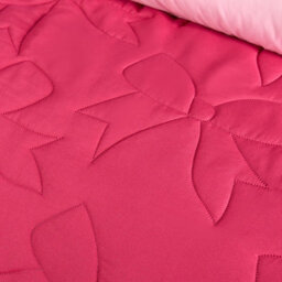 Ohs Bows Quilted Throw Pinsonic Blanket Bedspread, Hot Pink - 200 X 240 Cm - thumbnail 2