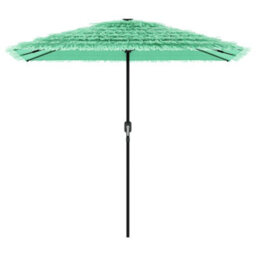 Berkfield Garden Parasol With Steel Pole Green 248X248X248 Cm - thumbnail 4