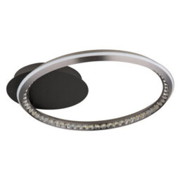Luminosa Lighting Luminosa Alaina Single Ring Integrated Led Semi Flush Ceiling Light Grey Matt Led Dimmable 2700-6000K - thumbnail 2