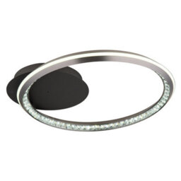 Luminosa Lighting Luminosa Alaina Single Ring Integrated Led Semi Flush Ceiling Light Grey Matt Led Dimmable 2700-6000K - thumbnail 5