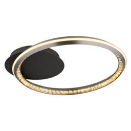 Luminosa Lighting Luminosa Alaina Single Ring Integrated Led Semi Flush Ceiling Light Grey Matt Led Dimmable 2700-6000K - thumbnail 4