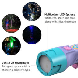 Ledlenser Kidbeam4 Aaa Battery 70 Lumen Safe Robust Rgb Light Led Hand Torch For Camping And Night Time Fun - thumbnail 2
