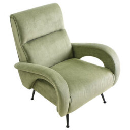 Beliani Armchair Svalov Corduroy Green - thumbnail 7