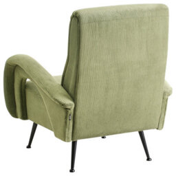 Beliani Armchair Svalov Corduroy Green - thumbnail 6