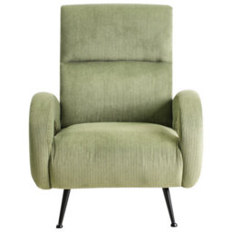 Beliani Armchair Svalov Corduroy Green - thumbnail 5