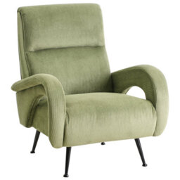 Beliani Armchair Svalov Corduroy Green - thumbnail 4