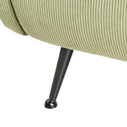 Beliani Armchair Svalov Corduroy Green - thumbnail 9