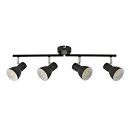 Luminosa Lighting Luminosa Riado Ceiling Spotlight Bar Black 4Xe14 - thumbnail 2