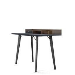 Alphason Dorel Home Memphis Office Writing Desk In Grey