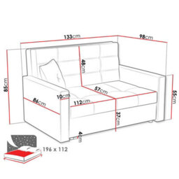 Viva Lux Ii Armchair With Sleeping Function And Storage Box Chipboard Frame Foam Springs 133X98X85Cm Mustard - thumbnail 6