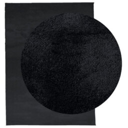 Berkfield Rug Oviedo Short Pile Black 240X340 Cm - thumbnail 3