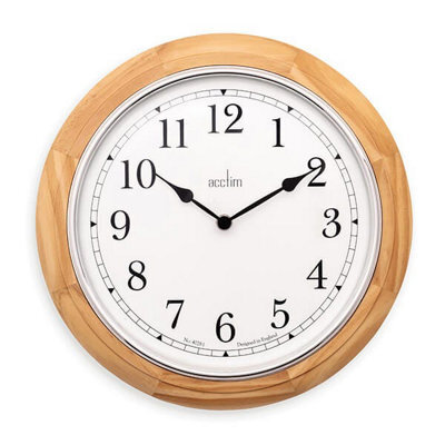 Acctim Winchester Light Wood Wall Clock - image 1