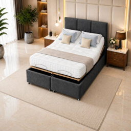 Royal Elegance Adjustable Bed With Mattress And Headboard Beige - thumbnail 7