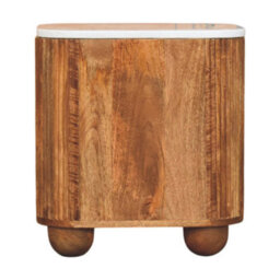 Artisan Furniture Solid Wood Aurora Marble Bedside - thumbnail 9