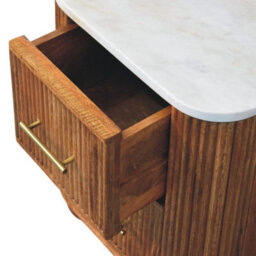 Artisan Furniture Solid Wood Aurora Marble Bedside - thumbnail 6