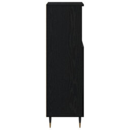Berkfield Bathroom Cabinet Black Oak 30X30X100 Cm Engineered Wood - thumbnail 8