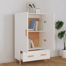 Vidaxl Highboard White 70X31X115 Cm Engineered Wood - thumbnail 3