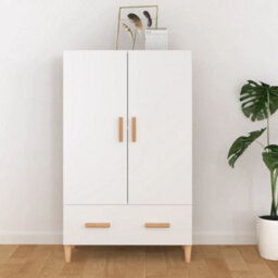 Vidaxl Highboard White 70X31X115 Cm Engineered Wood