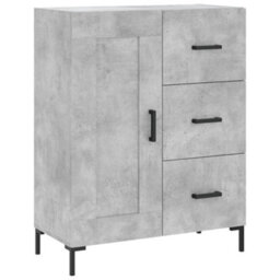 Berkfield Highboard Concrete Grey 69.5X34X180 Cm Engineered Wood - thumbnail 7