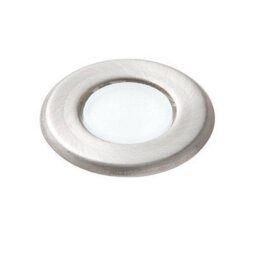 Luminosa Lighting Luminosa Cove Integrated Led 1 Light Outdoor Coastal Recessed Light Marine Grade Brushed Stainless Steel, Frosted Ip67