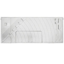 Sewing Online Large Sewing Table, With Gridded White Top And Black Legs - thumbnail 5