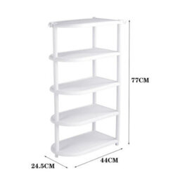 44 X 24.5 X 77 Cm 5 Tier Slim Shoe Rack Storage Shelf For Home Hallway - thumbnail 2