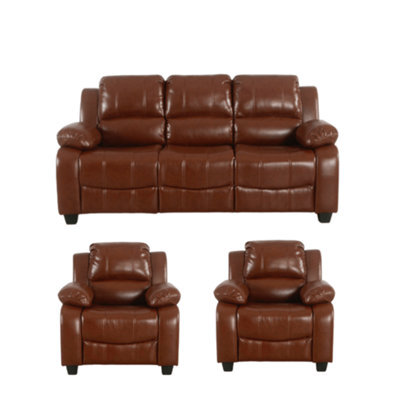 Furniture Instore Valerie Grey Fabric 3 Piece 3+1+1 Seater Sofa Set