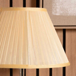 Pacific Lifestyle 45Cm Light Cream Silk Pleat Empire Lamp Shade For Table And Flor Lamps - thumbnail 2