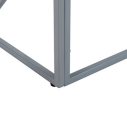Beliani Side Table Orland Glass Silver - thumbnail 6