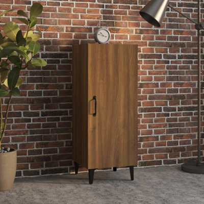 Berkfield Sideboard Brown Oak 34.5X34X90 Cm Engineered Wood - image 1