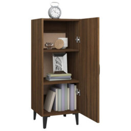 Berkfield Sideboard Brown Oak 34.5X34X90 Cm Engineered Wood - thumbnail 4