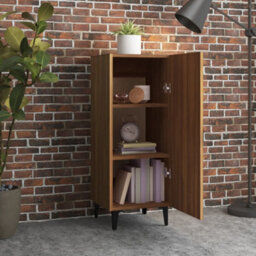 Berkfield Sideboard Brown Oak 34.5X34X90 Cm Engineered Wood - thumbnail 3