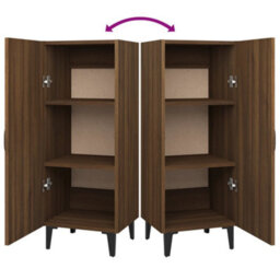 Berkfield Sideboard Brown Oak 34.5X34X90 Cm Engineered Wood - thumbnail 8