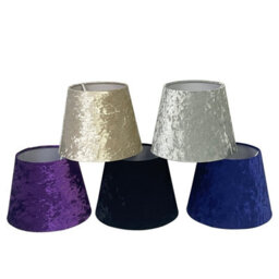 "11"" Navy Modern Tapered Velvet Light Shade In 9 Inch Or 11 Inch For Pendant Or Table Lamps In Living Room Or Bedroom" - thumbnail 6