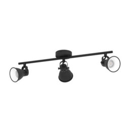 Eglo Seras 2 Black Steel 3 Light Spot - thumbnail 3