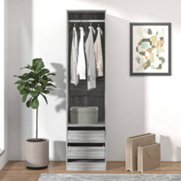 Vidaxl Wardrobe With Drawers Grey Sonoma 50X50X200 Cm Engineered Wood - thumbnail 6