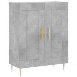 Berkfield Highboard Concrete Grey 69.5X34X180 Cm Engineered Wood - thumbnail 7