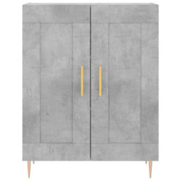 Berkfield Highboard Concrete Grey 69.5X34X180 Cm Engineered Wood - thumbnail 8
