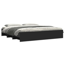 Berkfield Bed Frame Without Mattress Black 180X200 Cm Super King Engineered Wood - thumbnail 3
