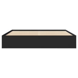 Berkfield Bed Frame Without Mattress Black 180X200 Cm Super King Engineered Wood - thumbnail 5