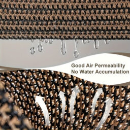 Brown 2X2.9M Rectangular Shade Sail - thumbnail 4