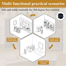 Abrihome Extendable Kitchen Bar Table With Storage - Telescopic Black Sideboard With Snack Shelf, High Bistro Table & Kitchen Island - thumbnail 8