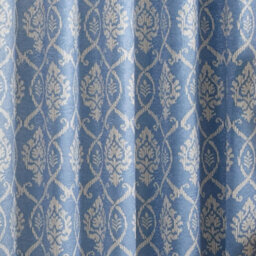 Dreams & Drapes Vivianna Woven Pair Of Blue Eyelet Curtains - thumbnail 3