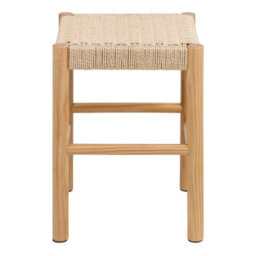 Wyld Haus Tilst Natural Woven Paper-Cord Stool With Solid Pine Legs - thumbnail 3
