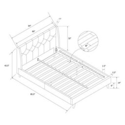 Novogratz Ng Her Majesty Bed Green, King Size - thumbnail 5
