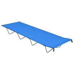 Berkfield Camping Bed 180X60X19 Cm Oxford Fabric And Steel Blue - thumbnail 1