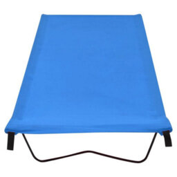 Berkfield Camping Bed 180X60X19 Cm Oxford Fabric And Steel Blue - thumbnail 2