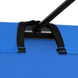 Berkfield Camping Bed 180X60X19 Cm Oxford Fabric And Steel Blue - thumbnail 4